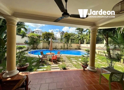 05 Bedrooms house villa in compound with big garden & pool for rent-An Khanh-Ho Chi Minh