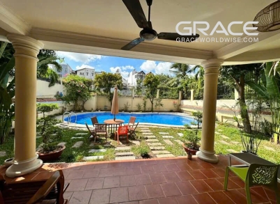 05 Bedrooms house villa in compound with big garden & pool for rent-An Khanh-Ho Chi Minh